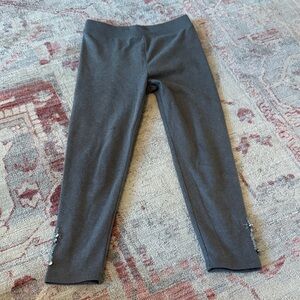 Crewcuts Charcoal Leggings for Kids with beading